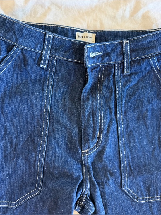 Back Beat Co. Relaxed Indigo  Utility Work Jeans size 6 - Picture 4 of 15